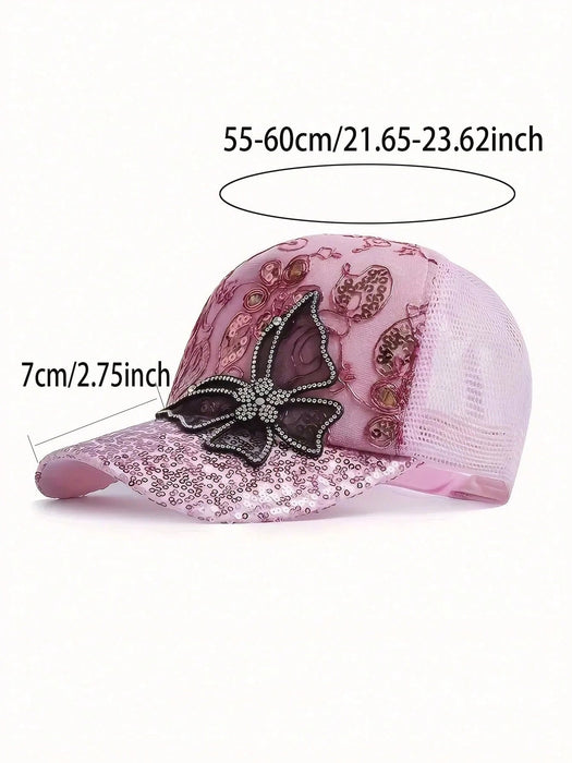 SHEIN 1 pieza Gorra de béisbol de mujer con patrón floral aleatorio - Quierox - Tienda Online