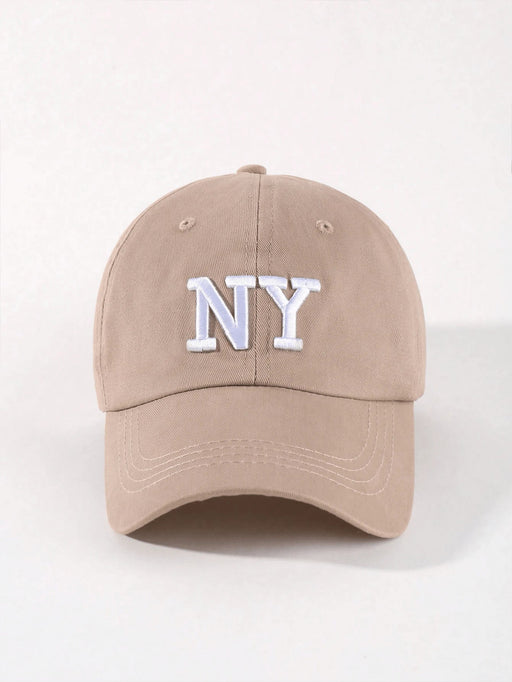 SHEIN 1 Pieza Gorra De Béisbol Vintage Con Bordado De Ny Popular Para Mujeres, Tamaño Ajustable - Quierox - Tienda Online
