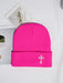 SHEIN 1 pieza Gorro de punto estilo urbano para hombres con bordado de cruz - Quierox - Tienda Online