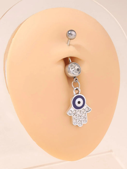 Shein 1 pieza Hip hop mano Hamsa incrustado con diamante - Quierox - Tienda Online