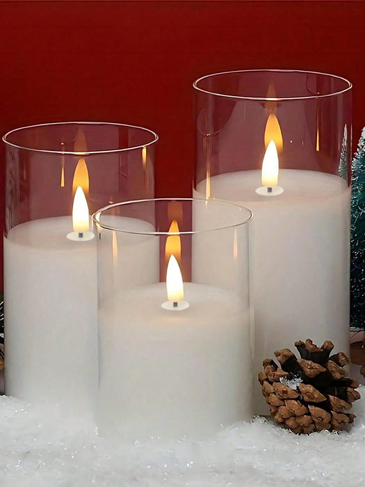 SHEIN 1 Pieza Luces ambientales de velas sin llama blancas sin control remoto - Quierox - Tienda Online
