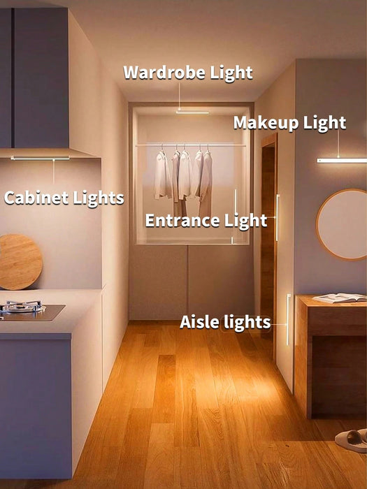 SHEIN 1 pieza Luz de armario con sensor de movimiento - Tira de lámpara LED - Quierox - Tienda Online