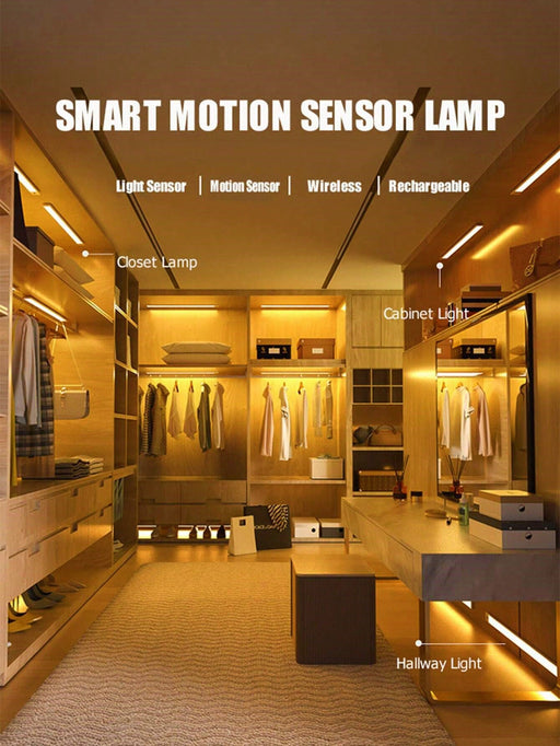 SHEIN 1 pieza Luz de armario con sensor de movimiento - Tira de lámpara LED - Quierox - Tienda Online