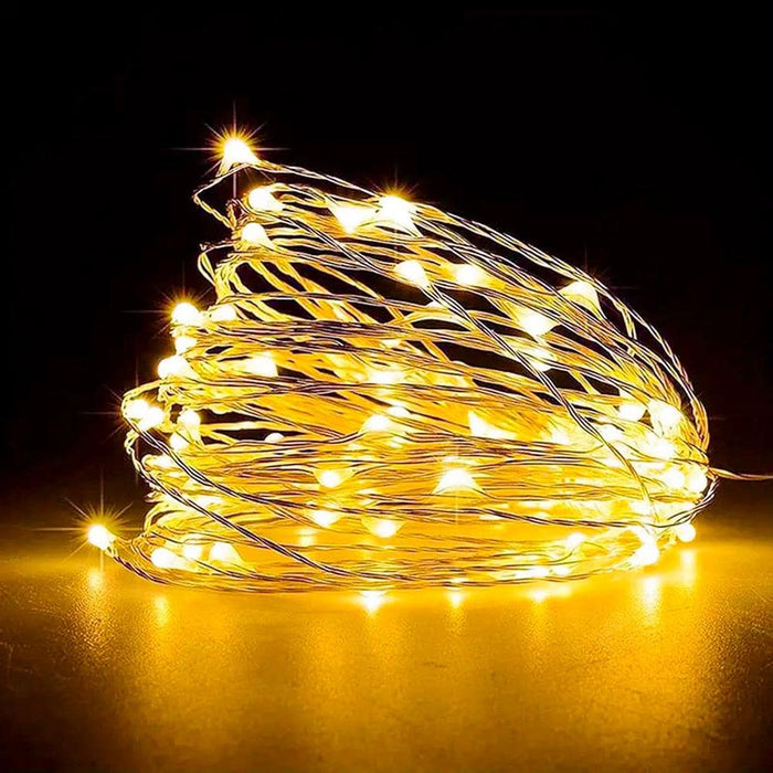 SHEIN 1 pieza Luz de cuerda de cobre decorativa de 10M color amarillo - Quierox - Tienda Online