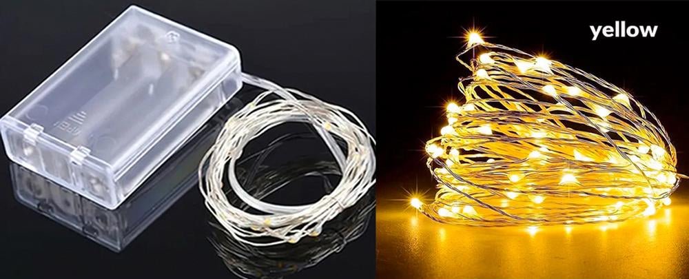 SHEIN 1 pieza Luz de cuerda de cobre decorativa de 10M color amarillo - Quierox - Tienda Online