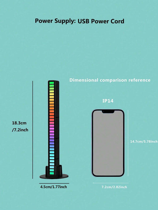 Shein 1 pieza Luz nocturna funcional para decoración ABS 16 LED de colores funcional - Quierox - Tienda Online