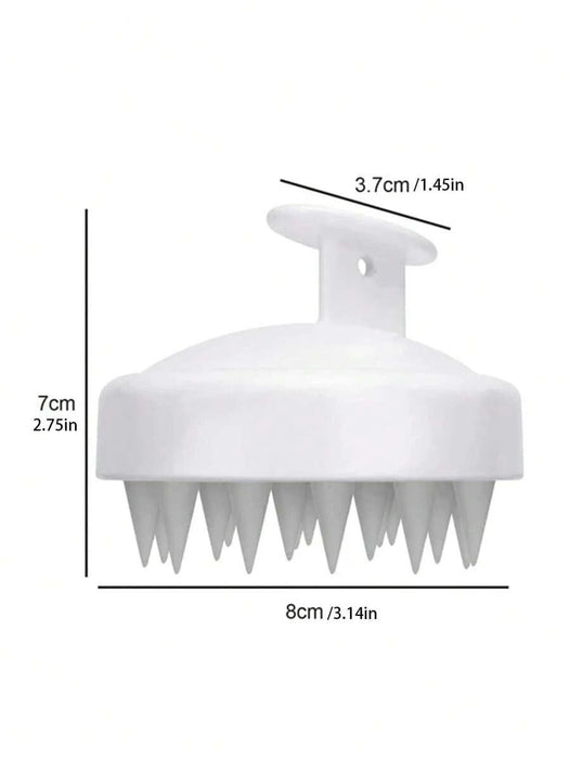 Shein 1 pieza Masajeador cabelludo de plástico, cepillo de masaje de champú de dos tonos moderno para baño - Quierox - Tienda Online