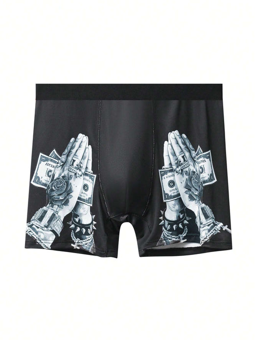 SHEIN 1 Pieza Pantalón de chándal con diseño de rosa y moneda para hombre - Quierox - Tienda Online