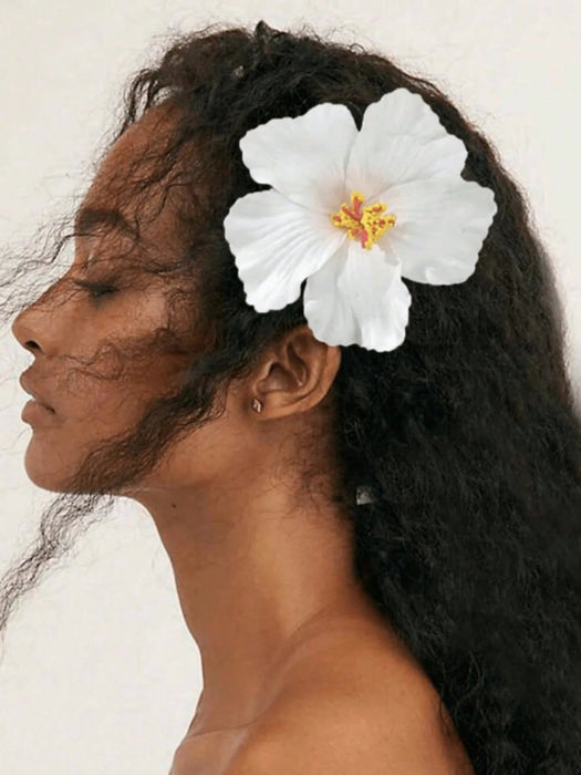 Shein 1 pieza Pinza para el cabello con flor de hibisco tropical - Quierox - Tienda Online