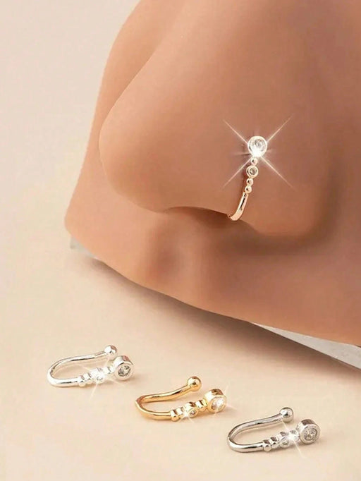 Shein 1 pieza Pinza para la nariz redonda de moda para mujeres - Quierox - Tienda Online