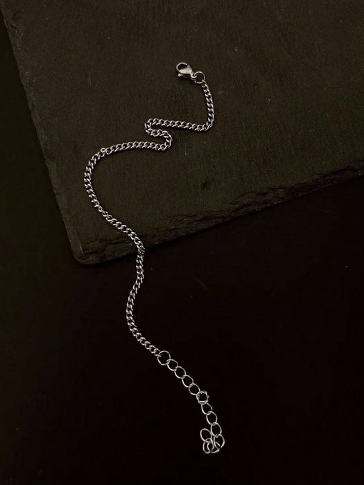 SHEIN 1 Pieza Pulsera De Cadena Básica Clásica De Acero Inoxidable Para Hombre - Quierox - Tienda Online