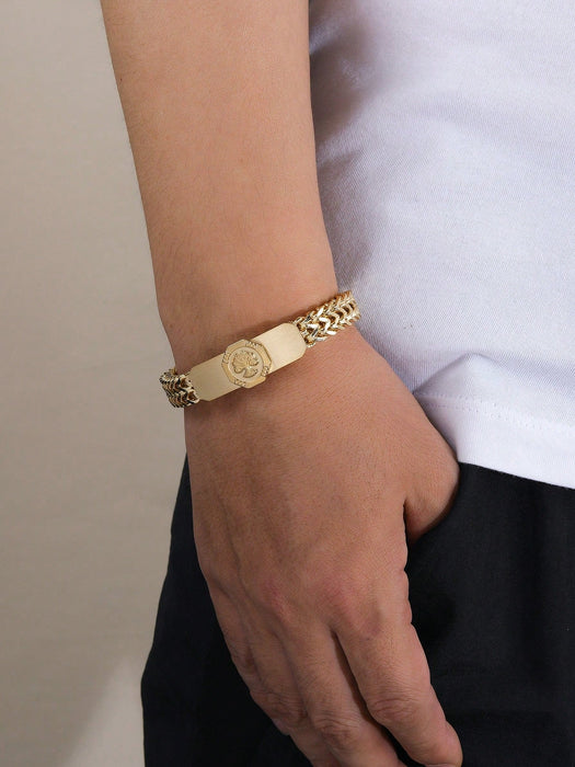 SHEIN 1 pieza Pulsera de cadena con elemento del árbol de la vida - Quierox - Tienda Online