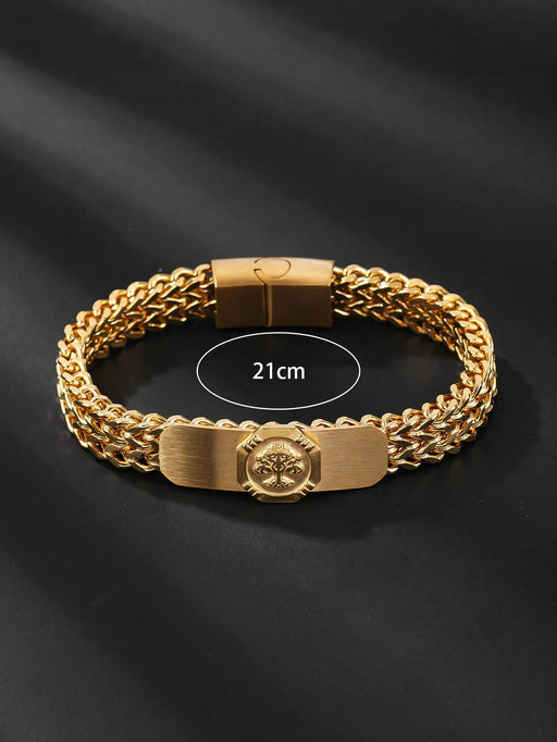 SHEIN 1 pieza Pulsera de cadena con elemento del árbol de la vida - Quierox - Tienda Online