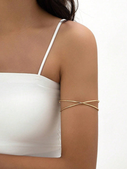 SHEIN 1 pieza Pulsera simple nuevo estilo de moda de doble capa - Quierox - Tienda Online