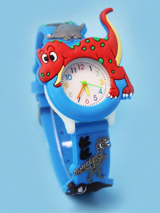 Shein 1 pieza Reloj de cuarzo con dinosaurio para niños apto para uso diario - Quierox - Tienda Online