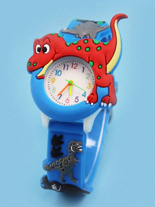 Shein 1 pieza Reloj de cuarzo con dinosaurio para niños apto para uso diario - Quierox - Tienda Online
