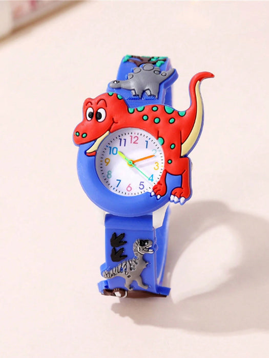Shein 1 pieza Reloj de cuarzo con dinosaurio para niños apto para uso diario - Quierox - Tienda Online