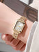 SHEIN 1 pieza Reloj de cuarzo con esfera rectangular y correa de acero - Quierox - Tienda Online