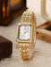 SHEIN 1 pieza Reloj de cuarzo con esfera rectangular y correa de acero - Quierox - Tienda Online