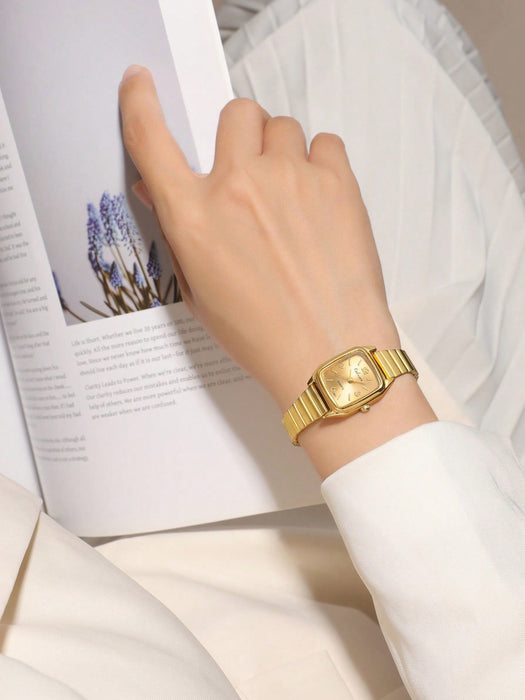 SHEIN 1 pieza Reloj de cuarzo minimalista con números romanos pequeños - Quierox - Tienda Online