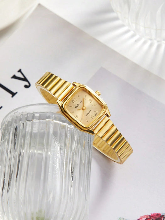 SHEIN 1 pieza Reloj de cuarzo minimalista con números romanos pequeños - Quierox - Tienda Online
