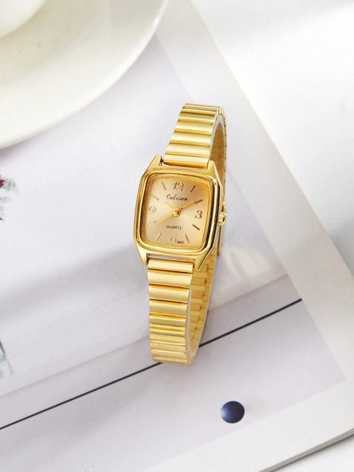 SHEIN 1 pieza Reloj de cuarzo minimalista con números romanos pequeños - Quierox - Tienda Online