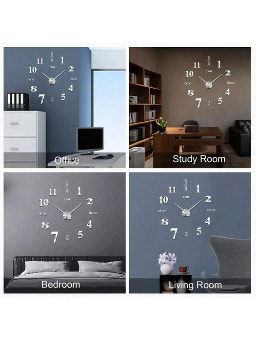 Shein 1 pieza Reloj DIY creativo, colgante de pared de moda, reloj de decoración del hogar simple - Quierox - Tienda Online