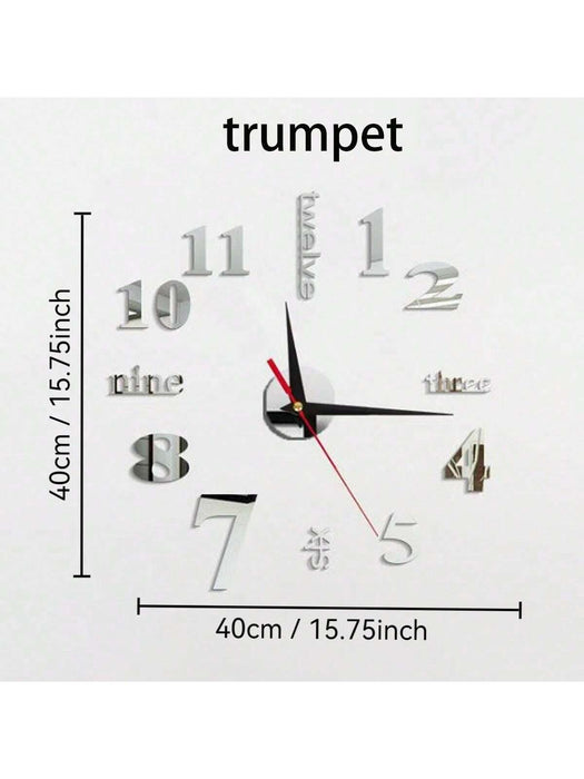 Shein 1 pieza Reloj DIY creativo, colgante de pared de moda, reloj de decoración del hogar simple - Quierox - Tienda Online