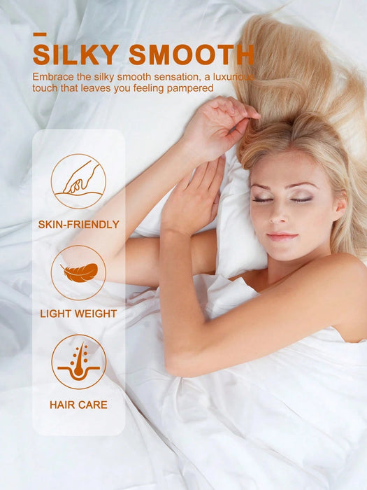 Shein 1 pieza Sábana de satén, sábana ajustable, 160*200 cm - Quierox - Tienda Online