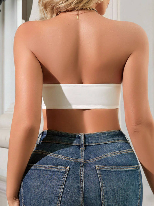 SHEIN 1 pieza Sujetador inalámbrico con cierre delantero y push - up para mujer - Quierox - Tienda Online