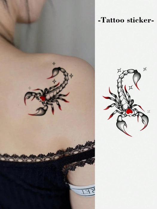 SHEIN 1 pieza Tatuaje temporal, diseño seductor de escorpión, resistente al agua - Quierox - Tienda Online