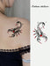 SHEIN 1 pieza Tatuaje temporal, diseño seductor de escorpión, resistente al agua - Quierox - Tienda Online
