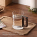 Shein 1 pieza Taza de vidrio con mango de madera sólida, taza de vidrio de borosilicato resistente al calor y alta transparencia - Quierox - Tienda Online