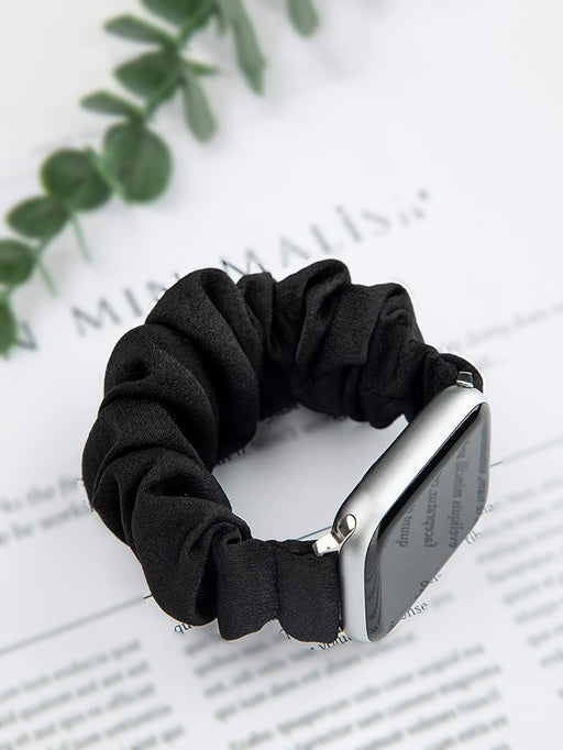 SHEIN 1 pieza Tira coletero unisex negro pelo compatible con Apple Watch banda 42/44/45 - Quierox - Tienda Online