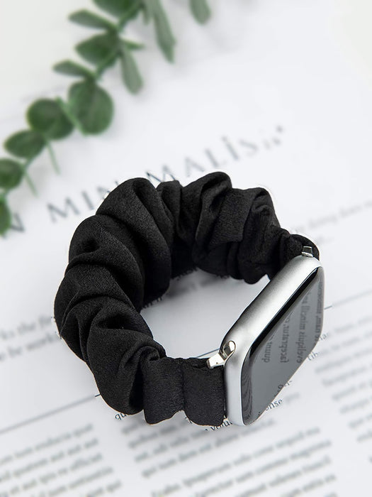 SHEIN 1 pieza Tira coletero unisex negro pelo compatible con Apple Watch banda 42/44/45 - Quierox - Tienda Online
