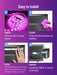 SHEIN 1 pieza Tira de luz LED RGB, alimentada por USB 5V, controlador de 3 teclas de 5M - Quierox - Tienda Online