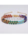 Shein 1 pieza Tobillera ajustable de doble capa con piedras naturales coloridas: ágata roja, aventurina verde, cuarzo rosa y piedra volcánica - Quierox - Tienda Online