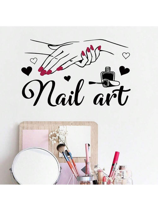 SHEIN 1 pieza Vinilo decorativo para pared de salón de belleza, manicura y salón - Quierox - Tienda Online