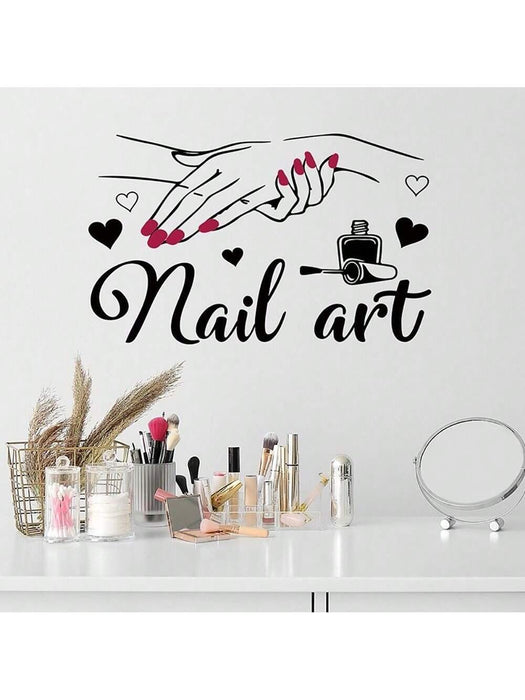 SHEIN 1 pieza Vinilo decorativo para pared de salón de belleza, manicura y salón - Quierox - Tienda Online