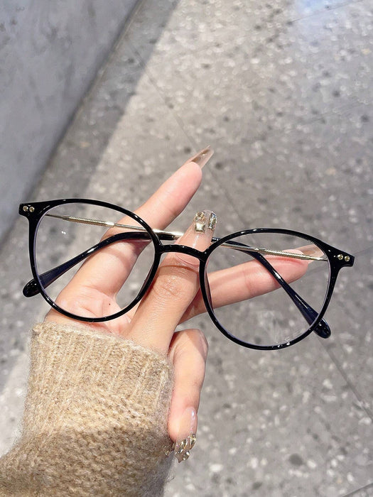 SHEIN 1 Piezas Gafas de mujer TR90 redondas, estilo casual - Quierox - Tienda Online