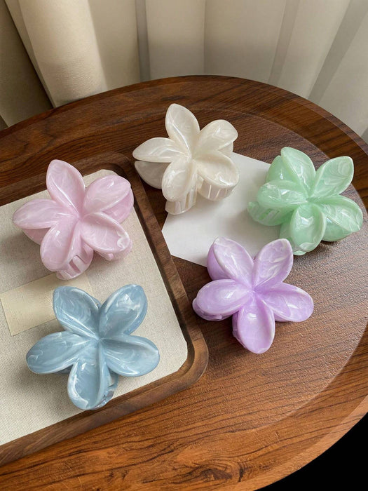 SHEIN 1 pinza para el pelo de acrílico con diseño de flor - Quierox - Tienda Online