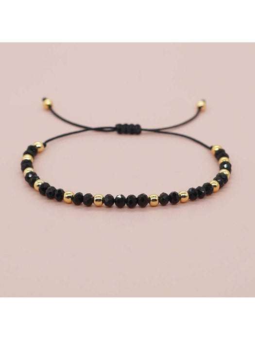 Shein 1 pulsera de hilo con decoración de bola bohemia para hombres y mujeres - Quierox - Tienda Online