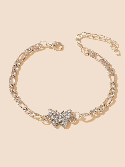 Shein 1 pulsera de mariposa con diamantes de imitación - Quierox - Tienda Online