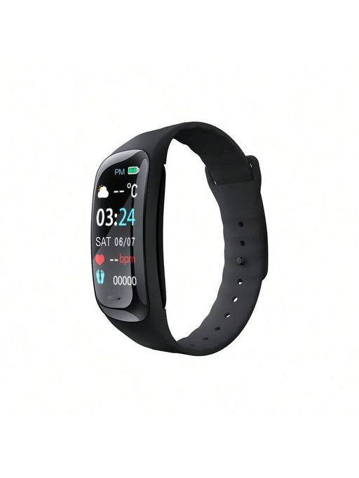 Shein 1 pulsera - reloj de silicona negra con control deportivo del ritmo cardíaco - Quierox - Tienda Online