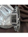 SHEIN 1 reloj de pulsera de moda vintage para mujer, de cuarzo cuadrado - Quierox - Tienda Online