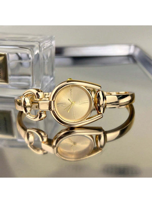 Shein 1 reloj dorado con forma de herradura para mujer - Quierox - Tienda Online
