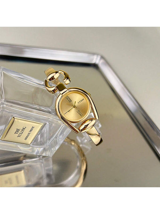 Shein 1 reloj dorado con forma de herradura para mujer - Quierox - Tienda Online