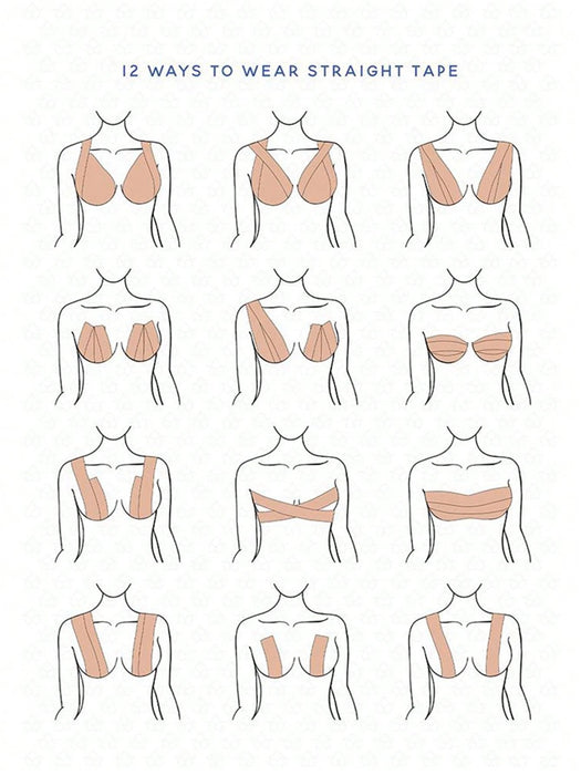 Shein 1 rollo (500 cm en total) de cinta invisible para realzar el busto, elástica y sin costuras - Quierox - Tienda Online