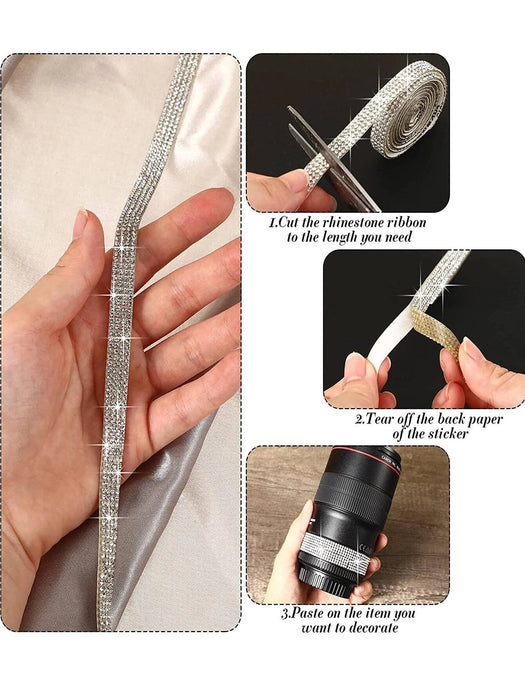 Shein 1 rollo borde de diamantes de imitación - Quierox - Tienda Online