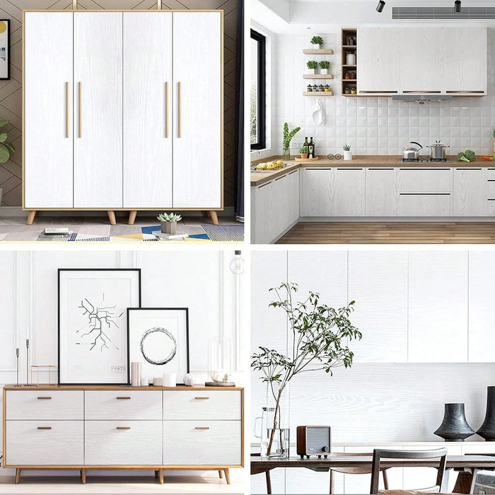 Shein 1 Rollo de papel pintado de grano de madera negro, impermeable y removible con autoadhesivo de PVC, 40*300cm - Quierox - Tienda Online